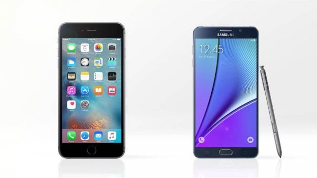 Samsung Galaxy Note 5 против iPhone 6S Plus: сравнение фаблетов